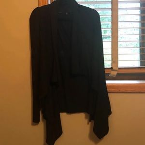 Black long sleeve cardigan